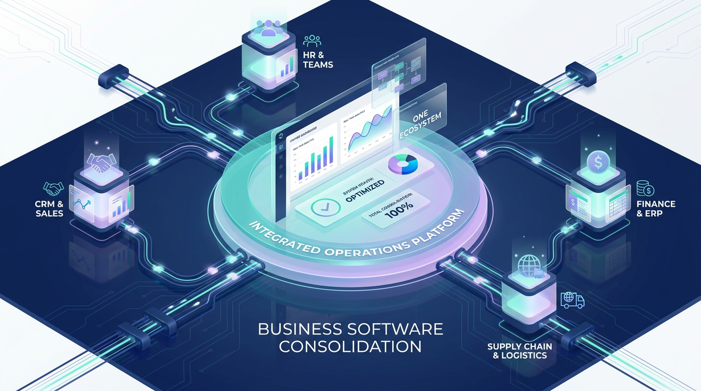 Integrated operations platform consolidating business software for growing companies